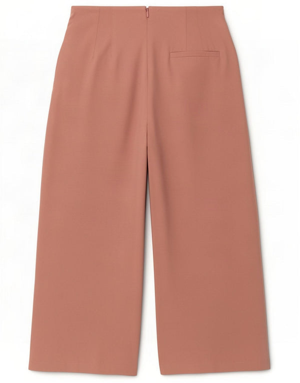 Topshop Pantalones cortos con cintura alta y pinzas para mujer UK 8 Small W27 L23 Pink