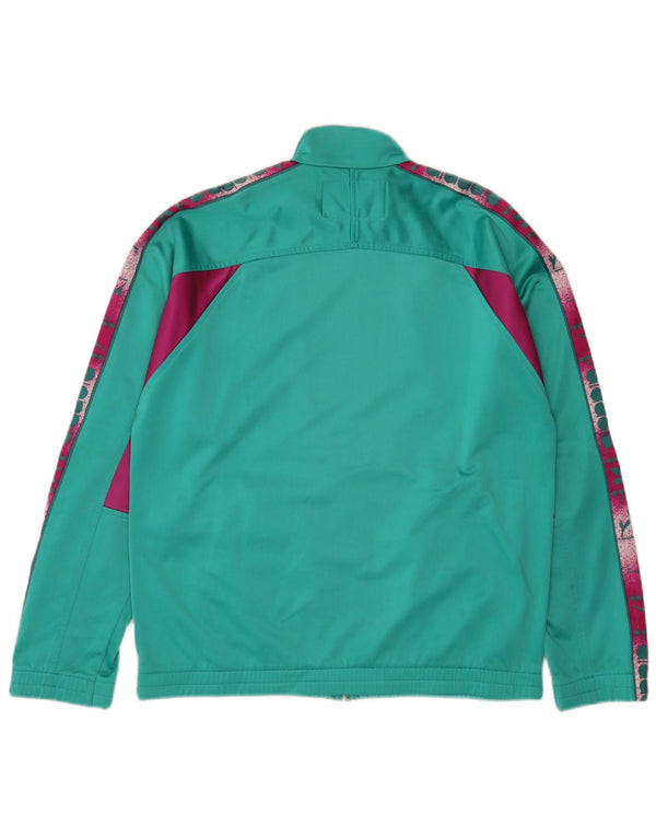 Diadora Mens Graphic Chándal Top Chaqueta ES 38 Medio Verde Colorblock