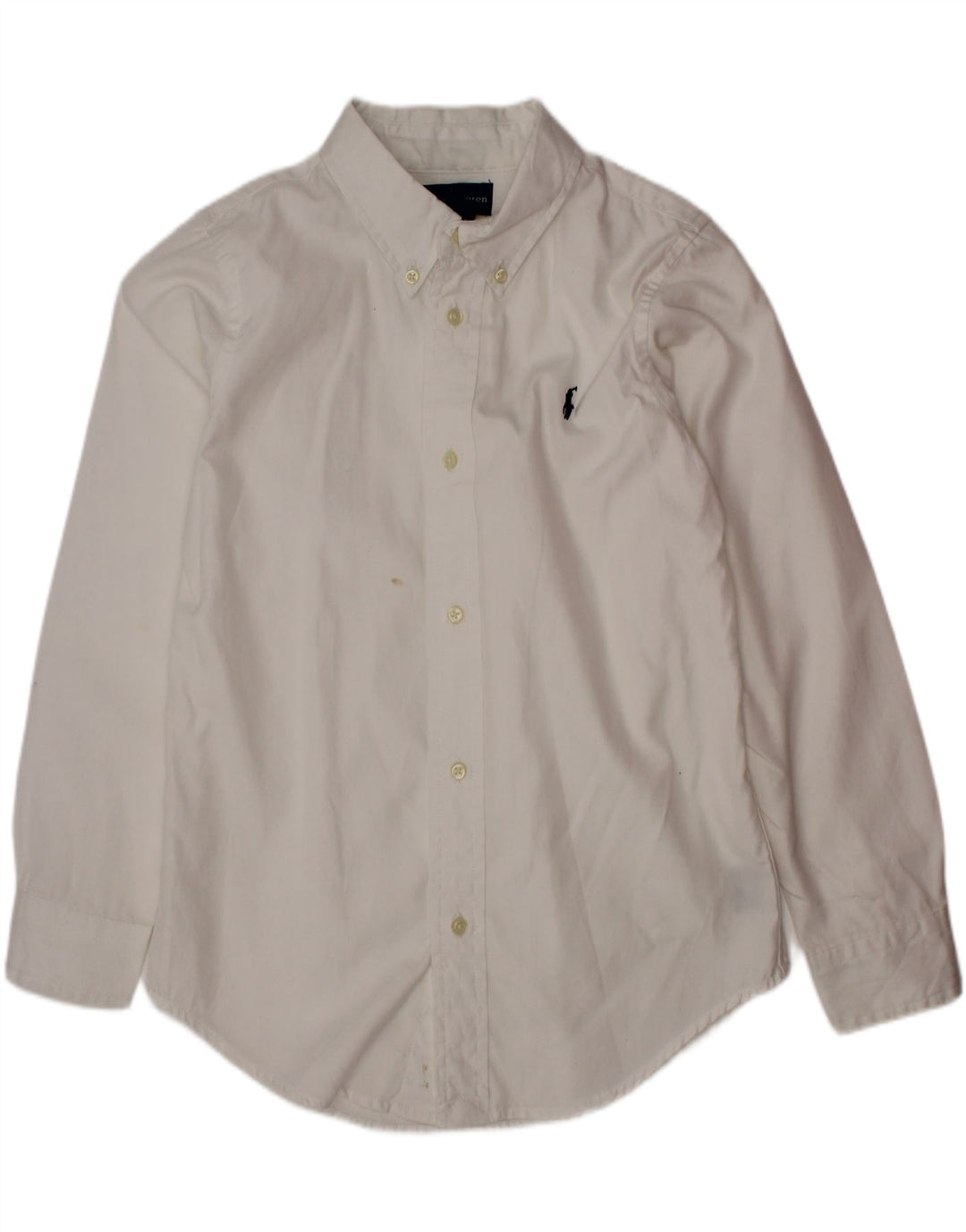 Ralph Lauren Camisa Niño 6-7 Años Blanco Algodón