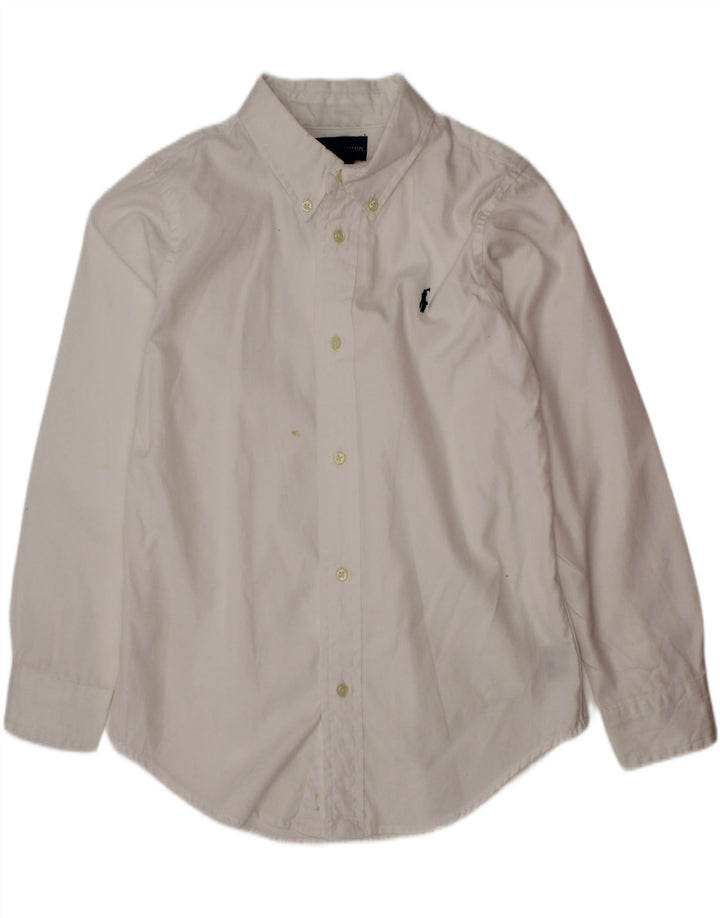 Ralph Lauren Camisa Niño 6-7 Años Blanco Algodón