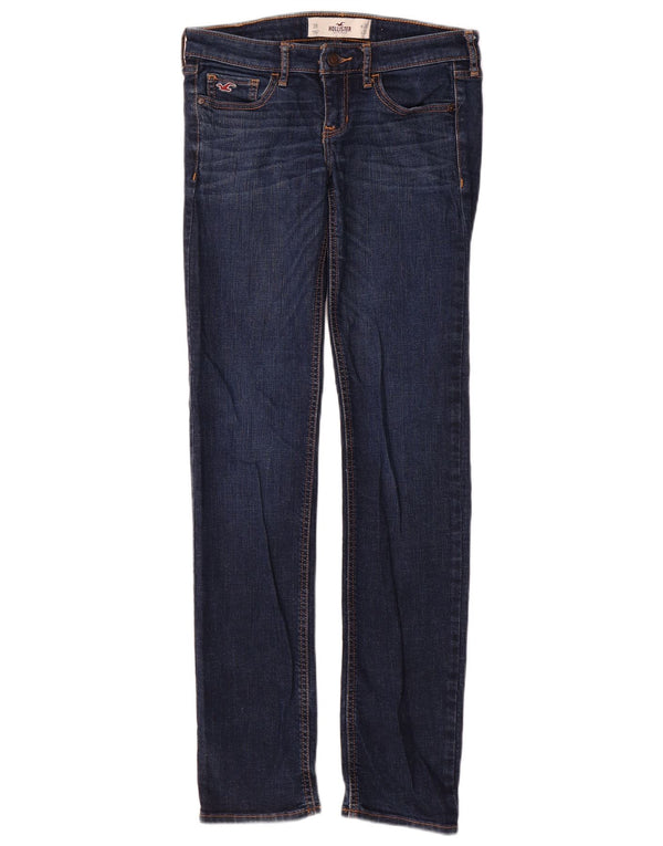Vaqueros ajustados para mujer Hollister US 3 XS W26 L33 Algodón azul marino
