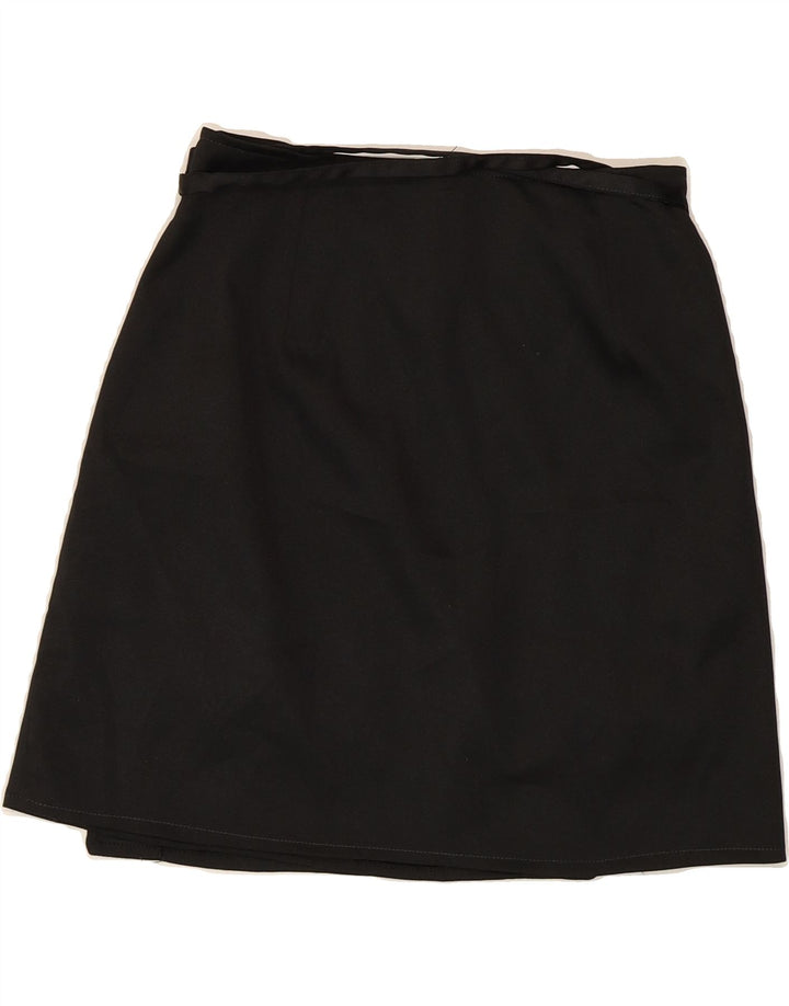 ONYX Womens Wrap Skirt UK 16 Large W32 Black Vintage Onyx and Second-Hand Onyx from Messina Hembry 