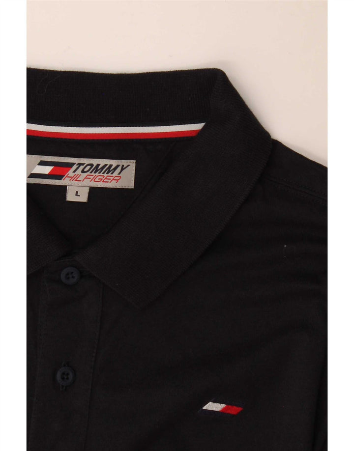 Tommy Hilfiger Polo para hombre grande azul marino