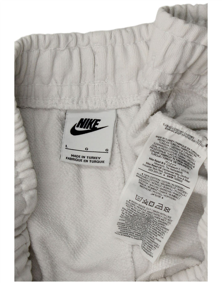 Nike - Pantalones de chándal para hombre, color blanco, algodón