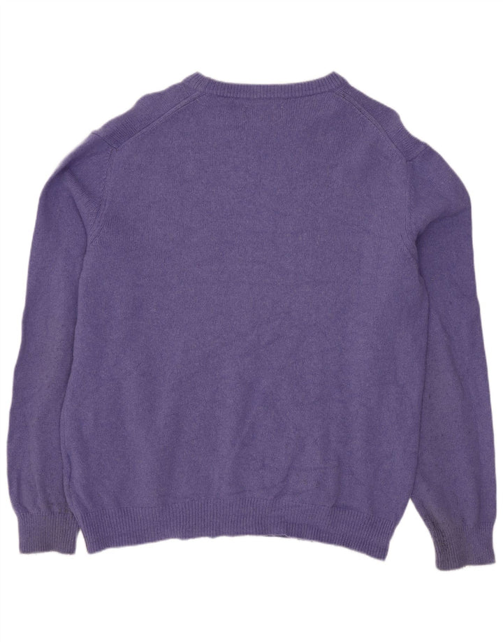 Marlboro Classics - Jersey con cuello barco para hombre, talla grande, color morado