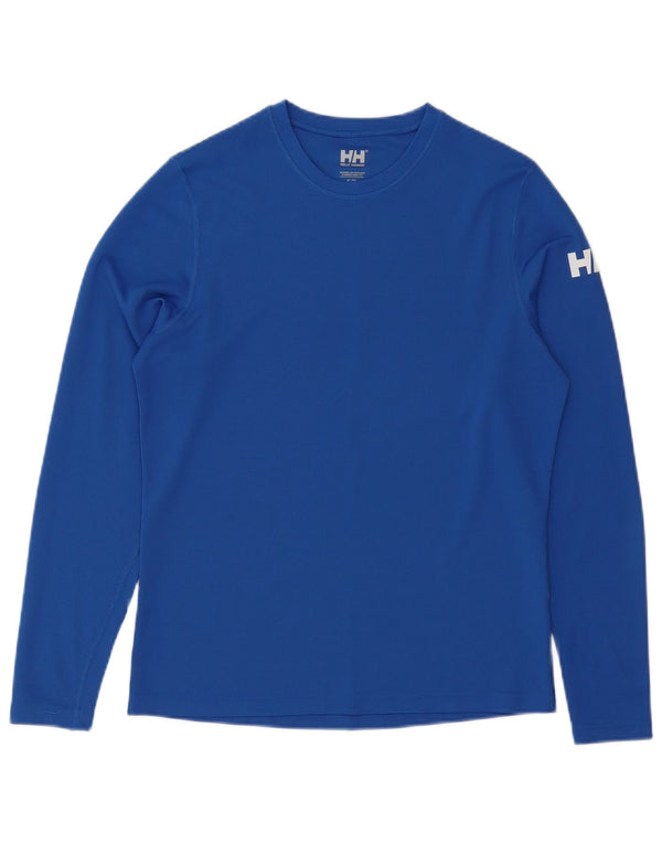 Helly Hansen Hombre Top Manga Larga Pequeño Poliéster Azul