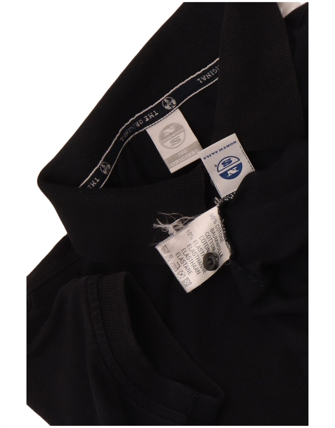 Polo North Sails para mujer UK 40 Mediano Algodón negro