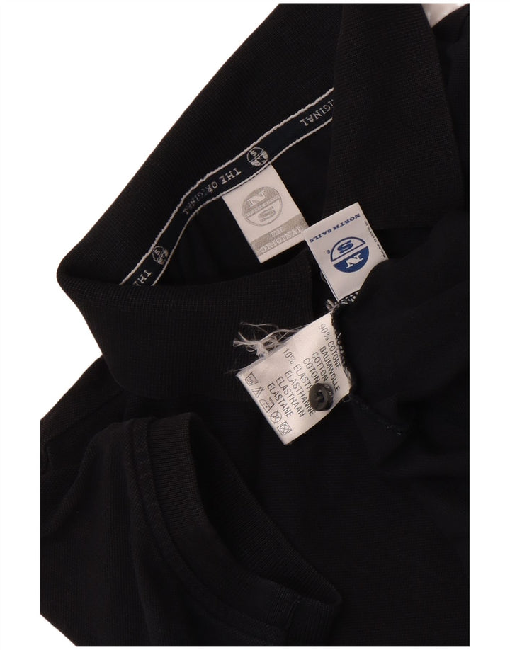 Polo North Sails para mujer UK 40 Mediano Algodón negro