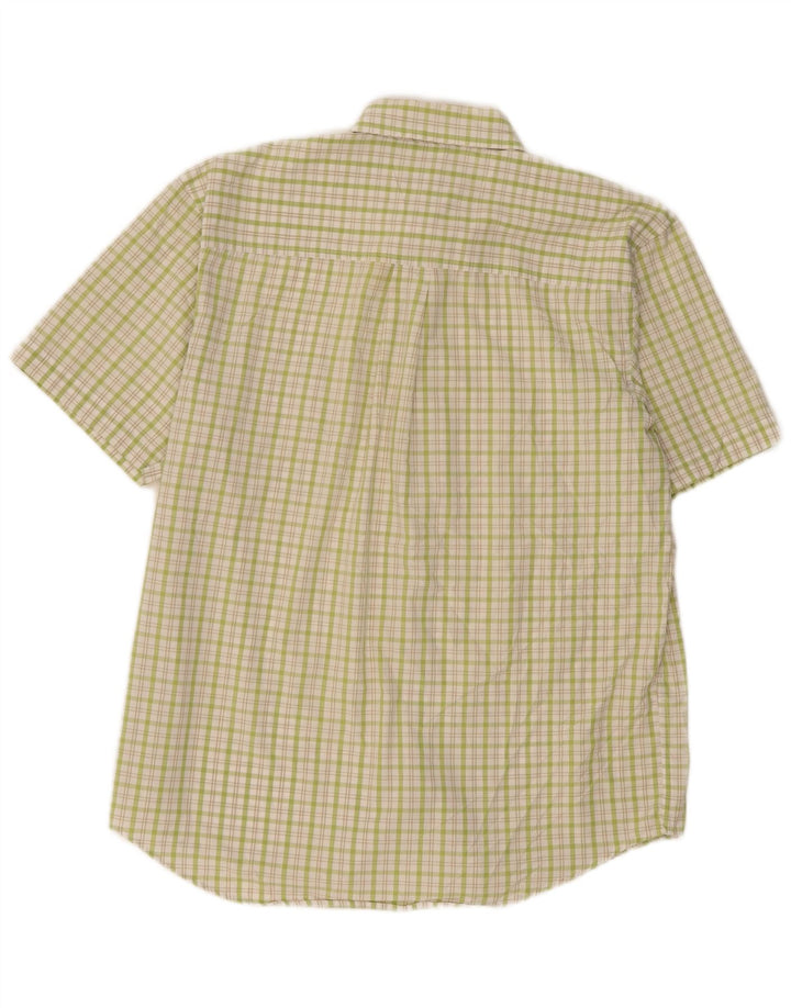 Izod Camisa De Cuadros Regular Fit De Algodón A Cuadros Verde Grande Hombre