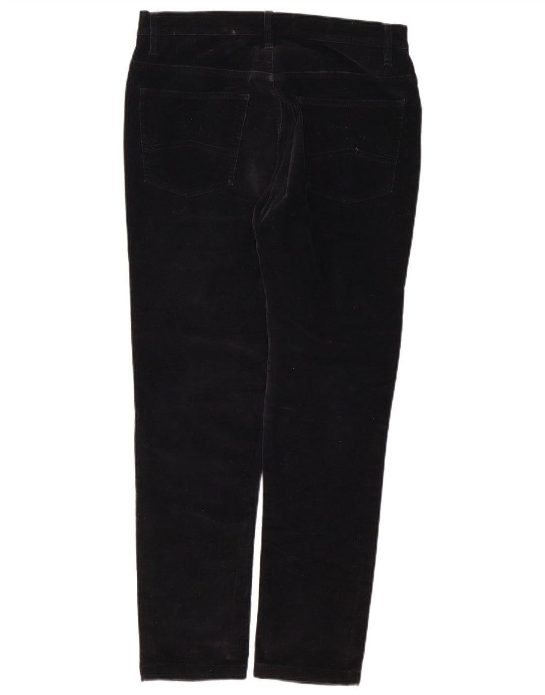MARLBORO CLASSICS Pantalones de pana ajustados para mujer W29 L28 Algodón negro