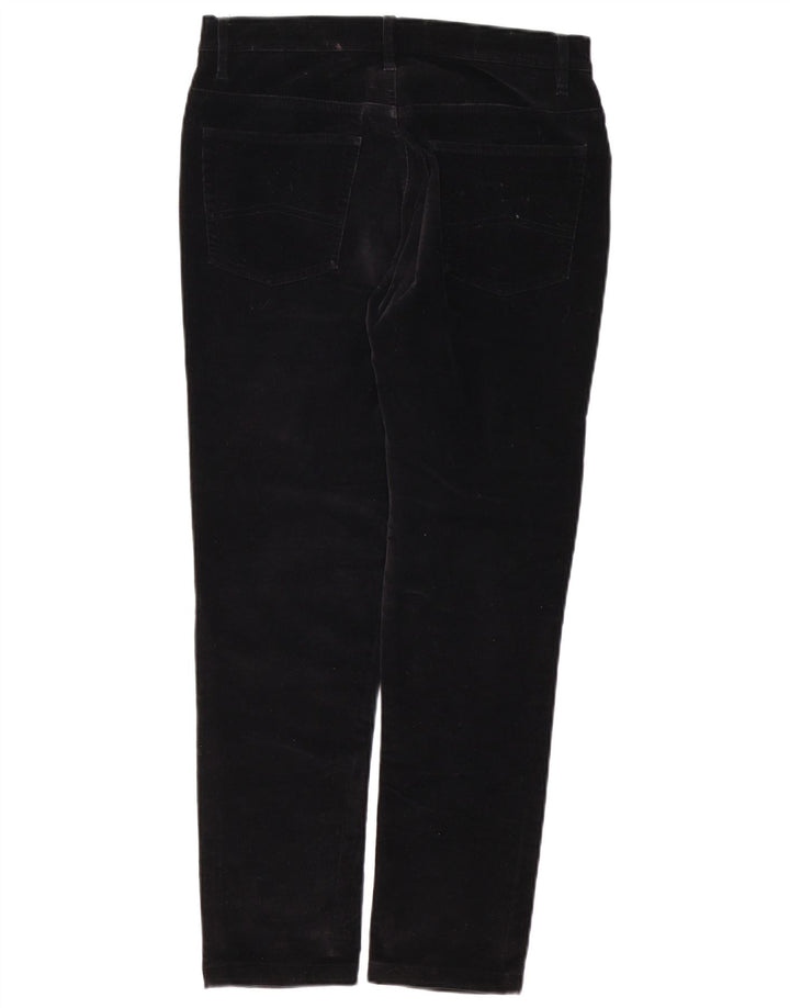MARLBORO CLASSICS Pantalones de pana ajustados para mujer W29 L28 Algodón negro