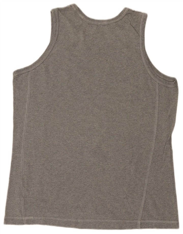 Nike - Camiseta sin mangas para hombre, talla 42/44, algodón gris grande