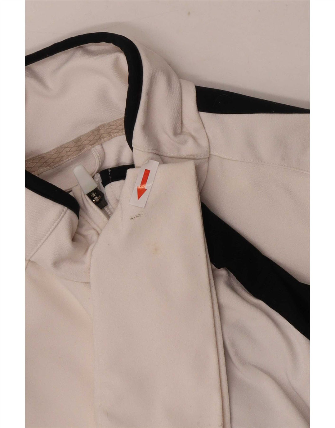 Nike - Chaqueta de chándal Dri Fit para mujer, talla 40, talla mediana, color blanco