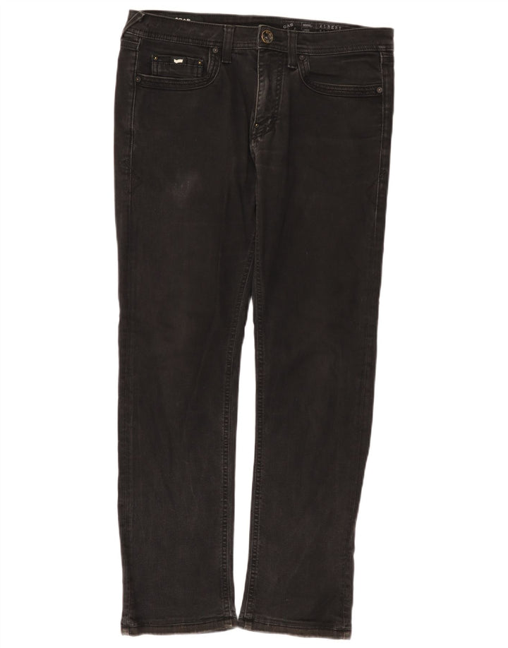 Vaqueros Albert Slim Gas Mujer W33 L28 Algodón Negro