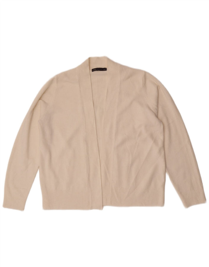 Marks & Spencer - Cárdigan abierto para mujer, talla 40, talla mediana, color blanco