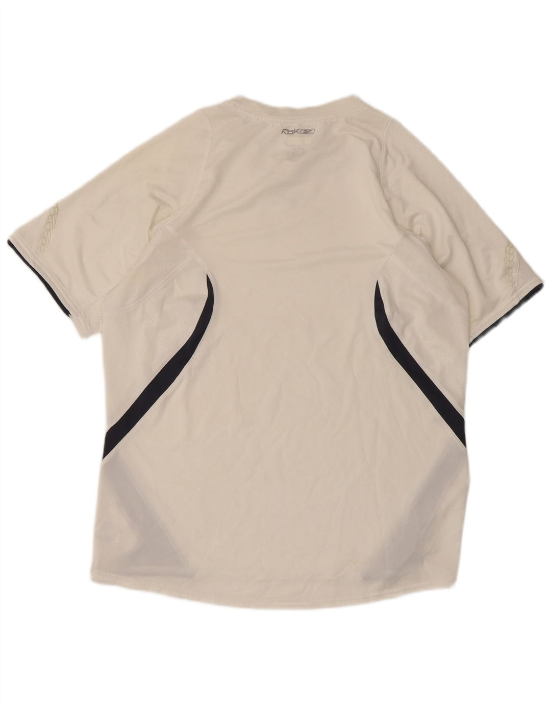 REEBOK Hombre Camiseta Top Medium Blanco Colorblock Poliéster
