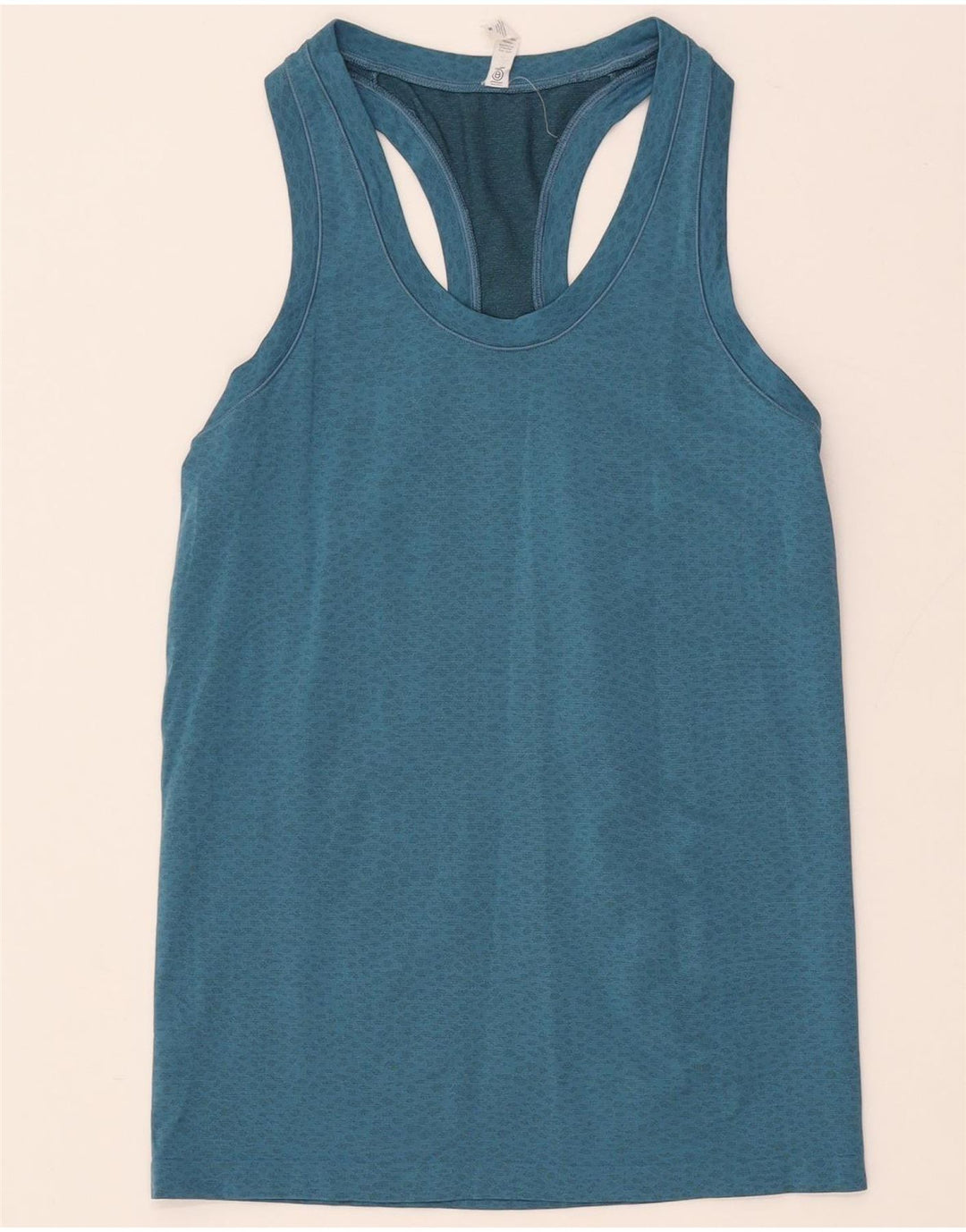 ATHLETA Top sin mangas para mujer UK 8 Small Blue Spotted Nylon