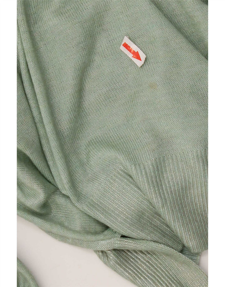 Zara - Jersey con cuello barco para mujer, talla 40, color verde medio