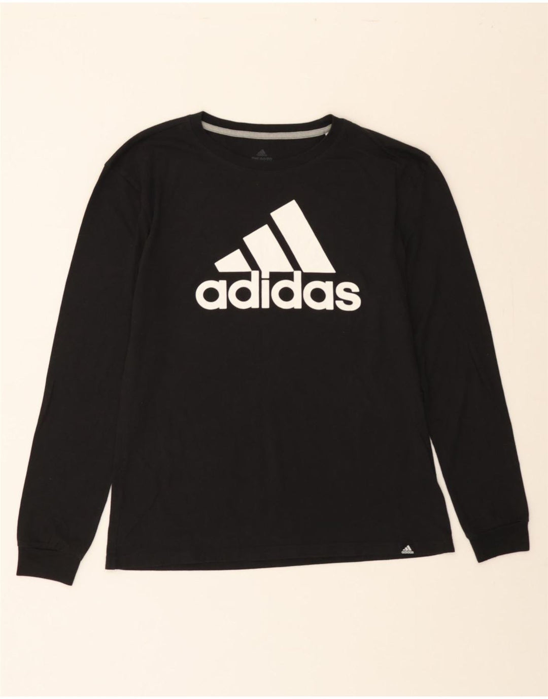 ADIDAS Womens Graphic T-Shirt Top UK 14 Medium Black Polyester Vintage Adidas and Second-Hand Adidas from Messina Hembry 