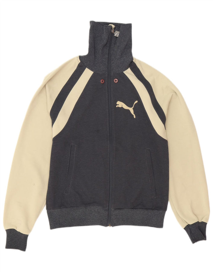 Puma Chaqueta de chándal para hombre XS Gris Colorblock Poliéster
