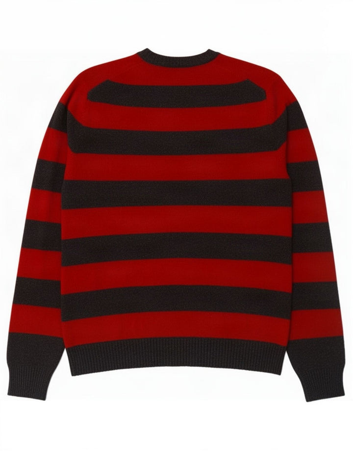 Gap Jersey De Cuello Redondo Para Hombre Jersey Pequeño De Algodón A Rayas Rojas