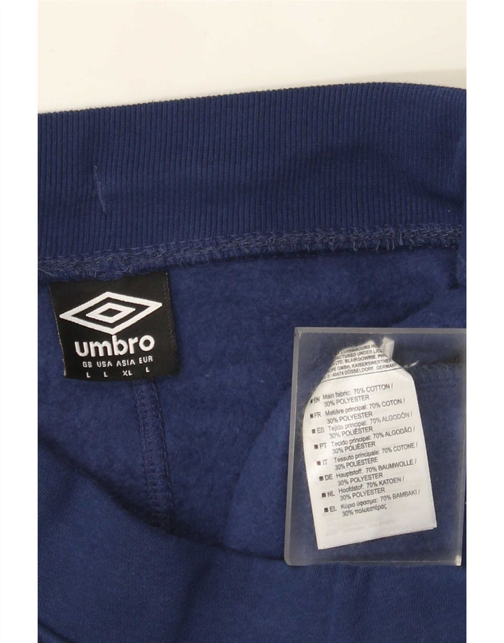 Pantalones cortos deportivos Umbro para hombre de algodón azul marino grande