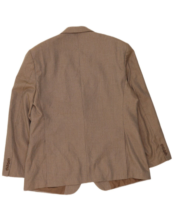 Marks & Spencer Chaqueta tipo blazer de 2 botones para hombre UK 46 XL Poliéster beige