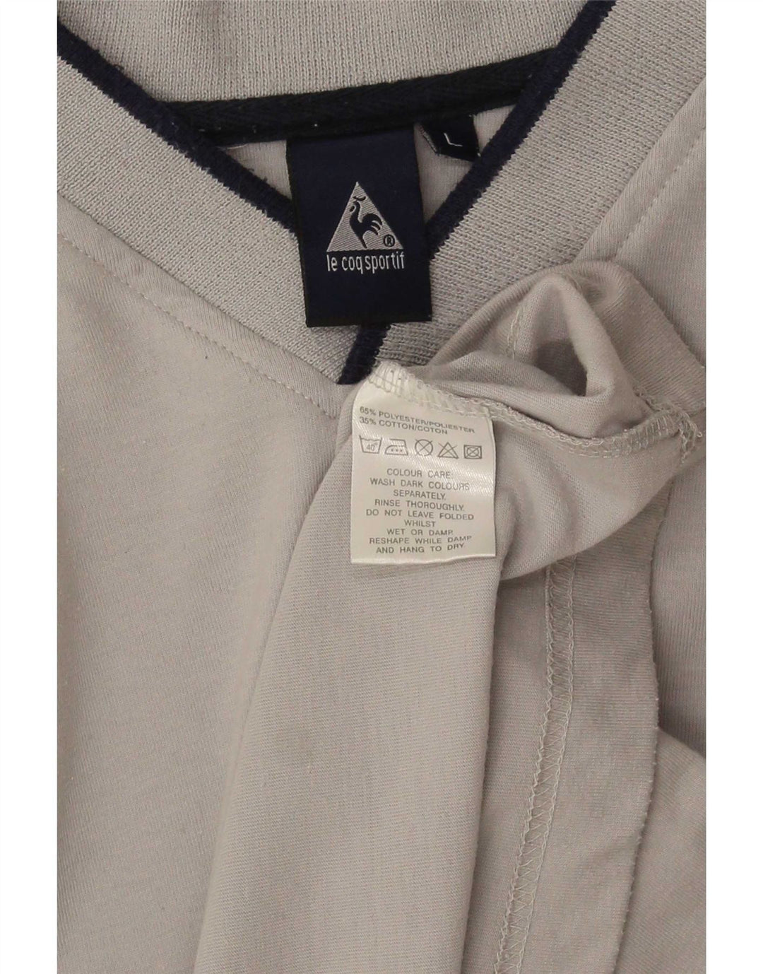 Camiseta Le Coq Sportif Hombre Top Grande Gris Poliéster