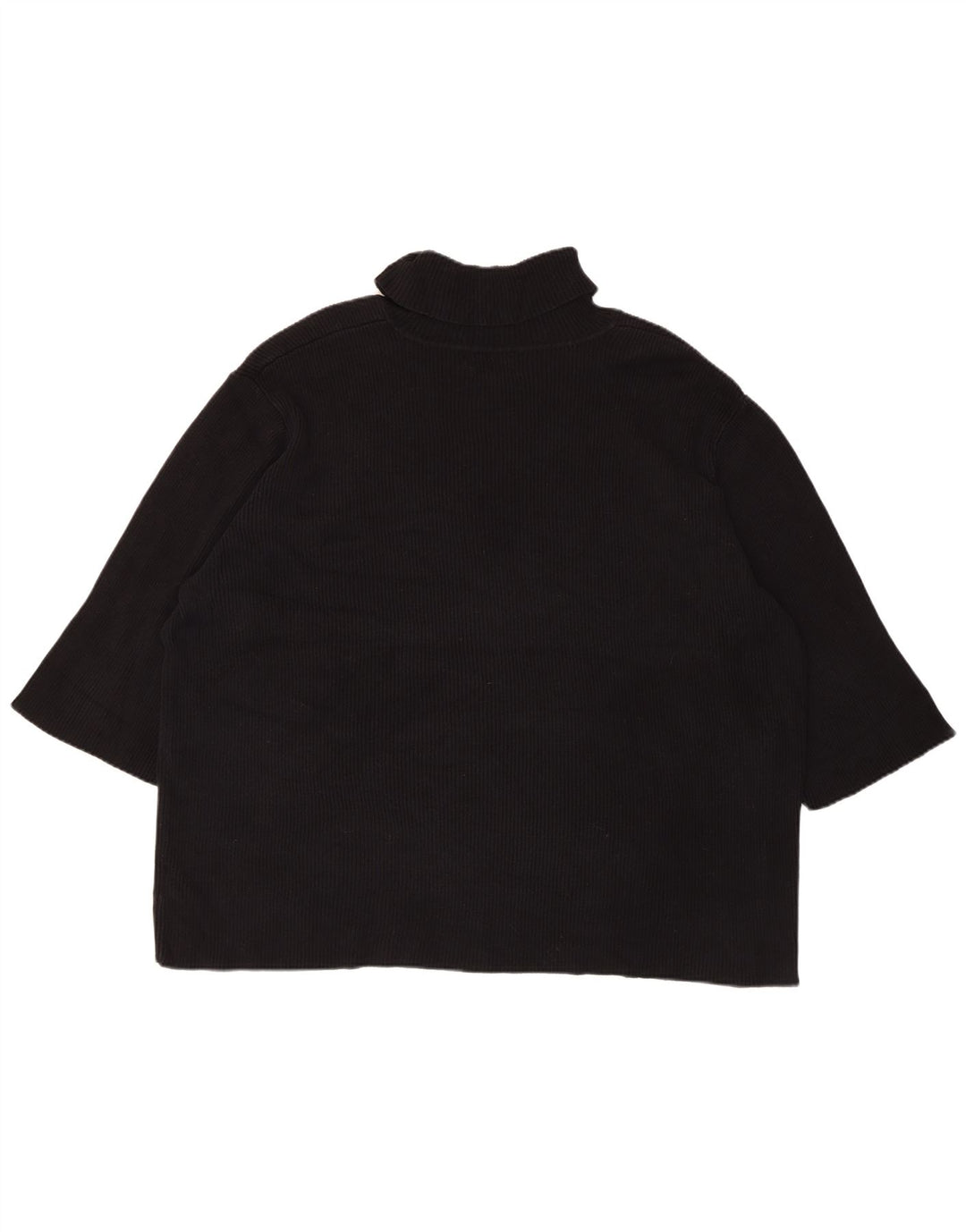 Ralph Lauren - Jersey con cuello vuelto para mujer, talla 22, 3XL, algodón negro