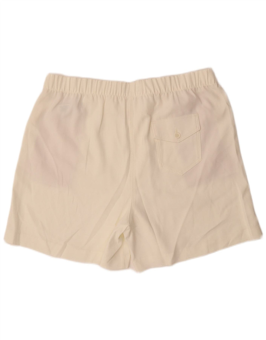 Marks & Spencer Pantalones cortos chinos para mujer UK 18 XL W38 Poliéster blanco roto