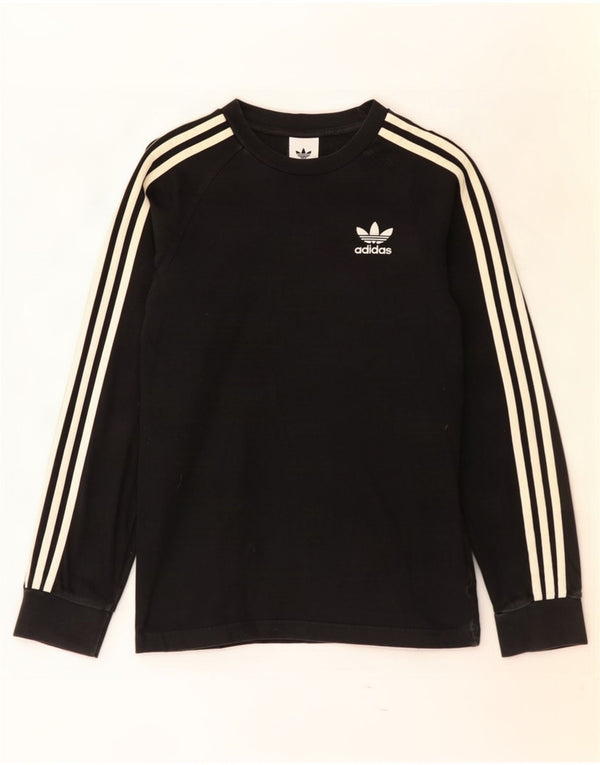 Adidas Hombre Top Manga Larga Pequeño Algodón Negro