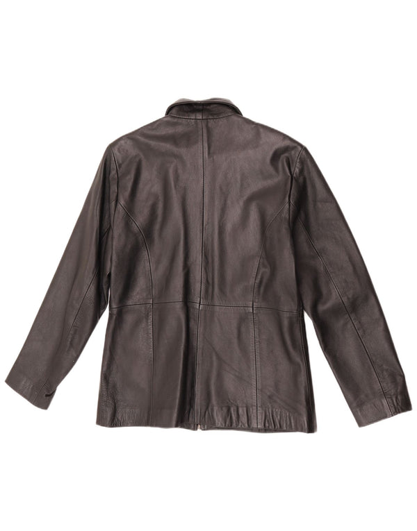 Heeli Chaqueta de cuero para mujer UK 40 XL Cuero negro