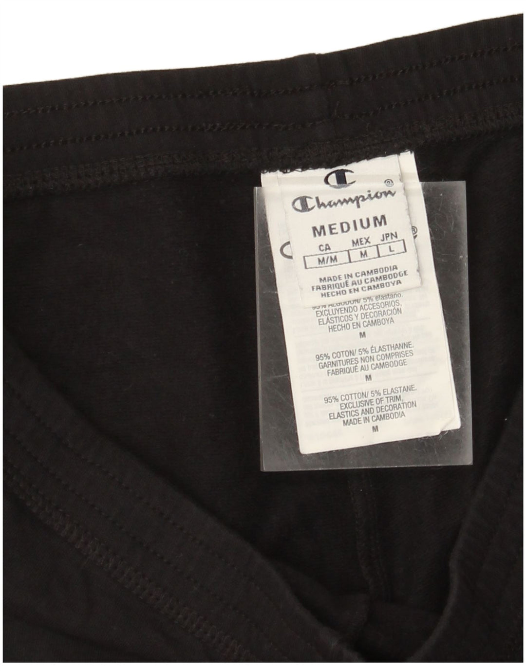 Champion Leggings gráficos para mujer UK 44 Mediano Algodón negro