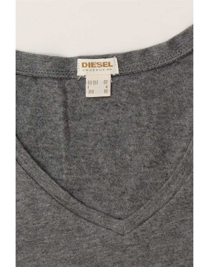 DIESEL Camiseta para mujer Top UK 42 Gris medio