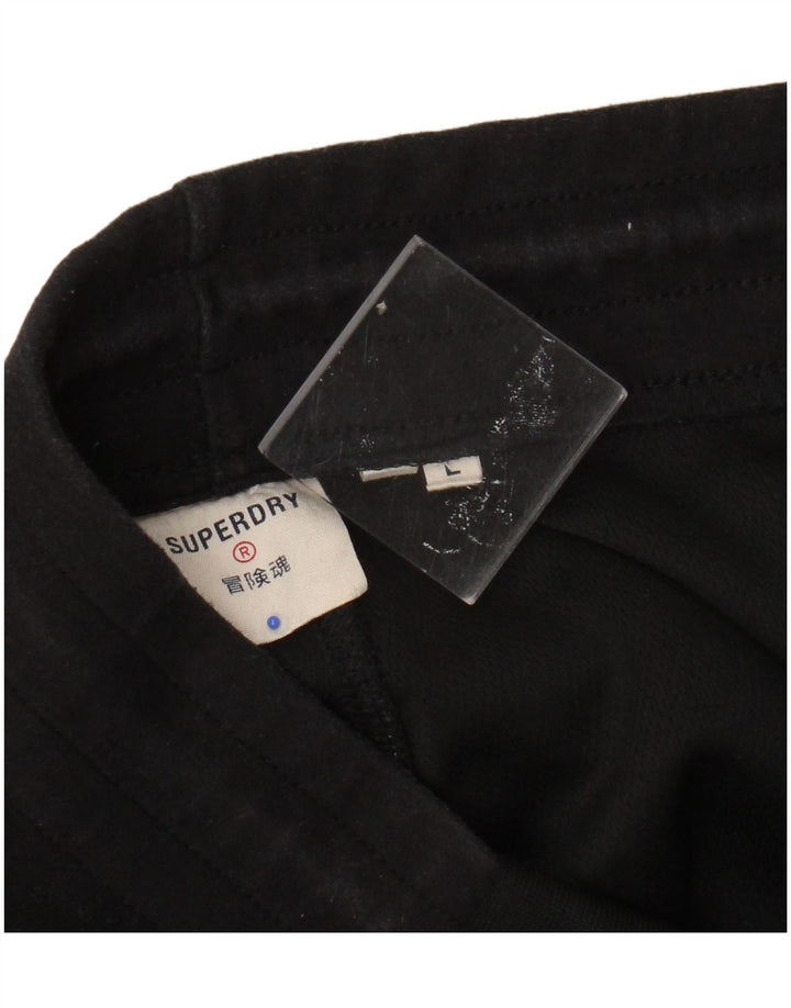 SUPERDRY Hombre Pantalones de chándal Joggers Large Black