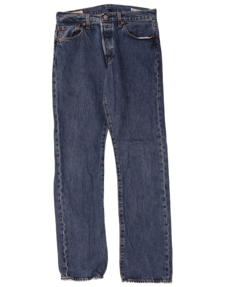 Levi's Hombre 501 Vaqueros Rectos W32 L34 Algodón Azul