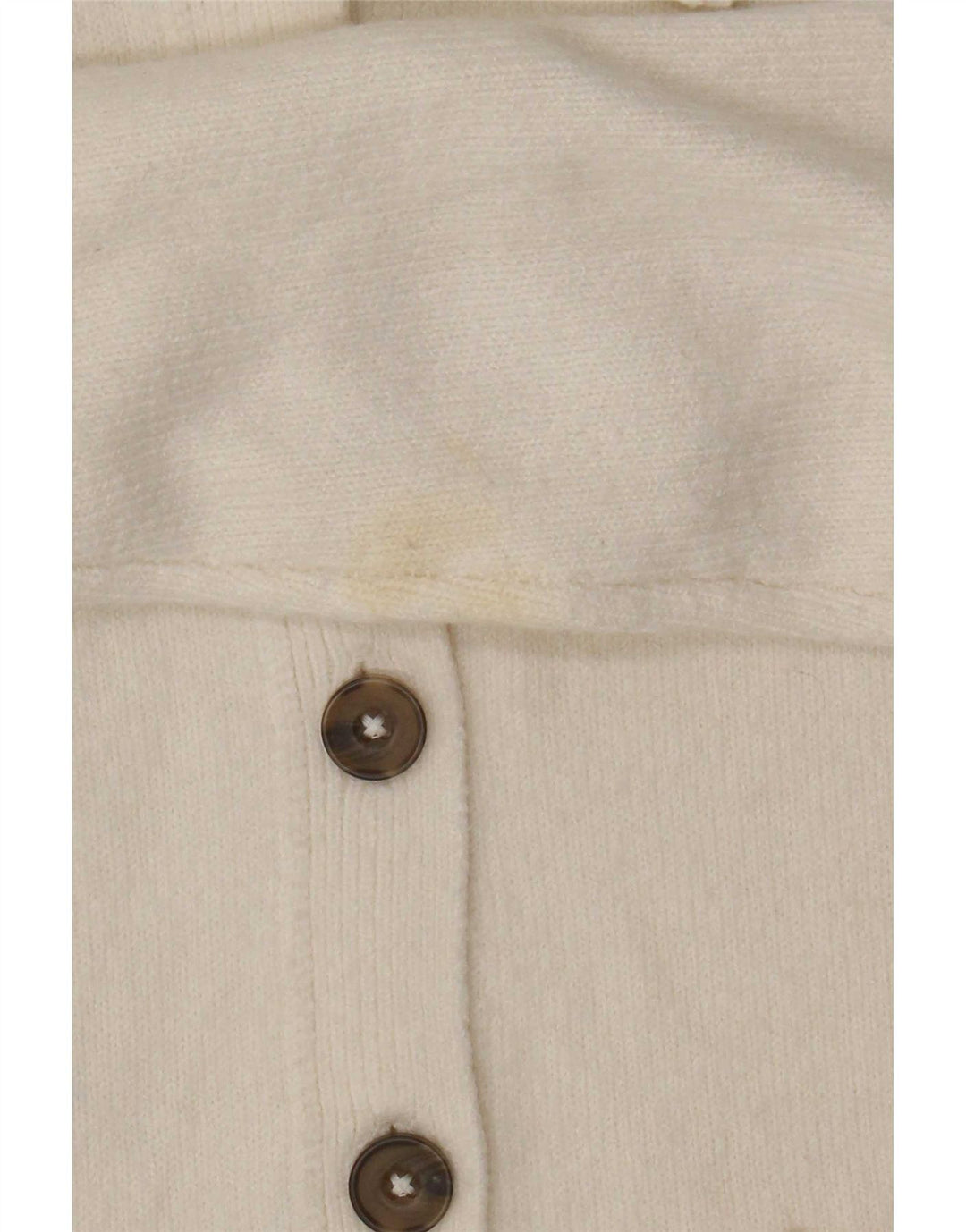 Marks & Spencer Suéter tipo cárdigan corto para mujer Reino Unido 10 Pequeño Poliéster blanco