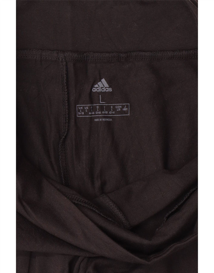 ADIDAS Leggings gráficos para mujer Reino Unido 40/18 Grande Negro
