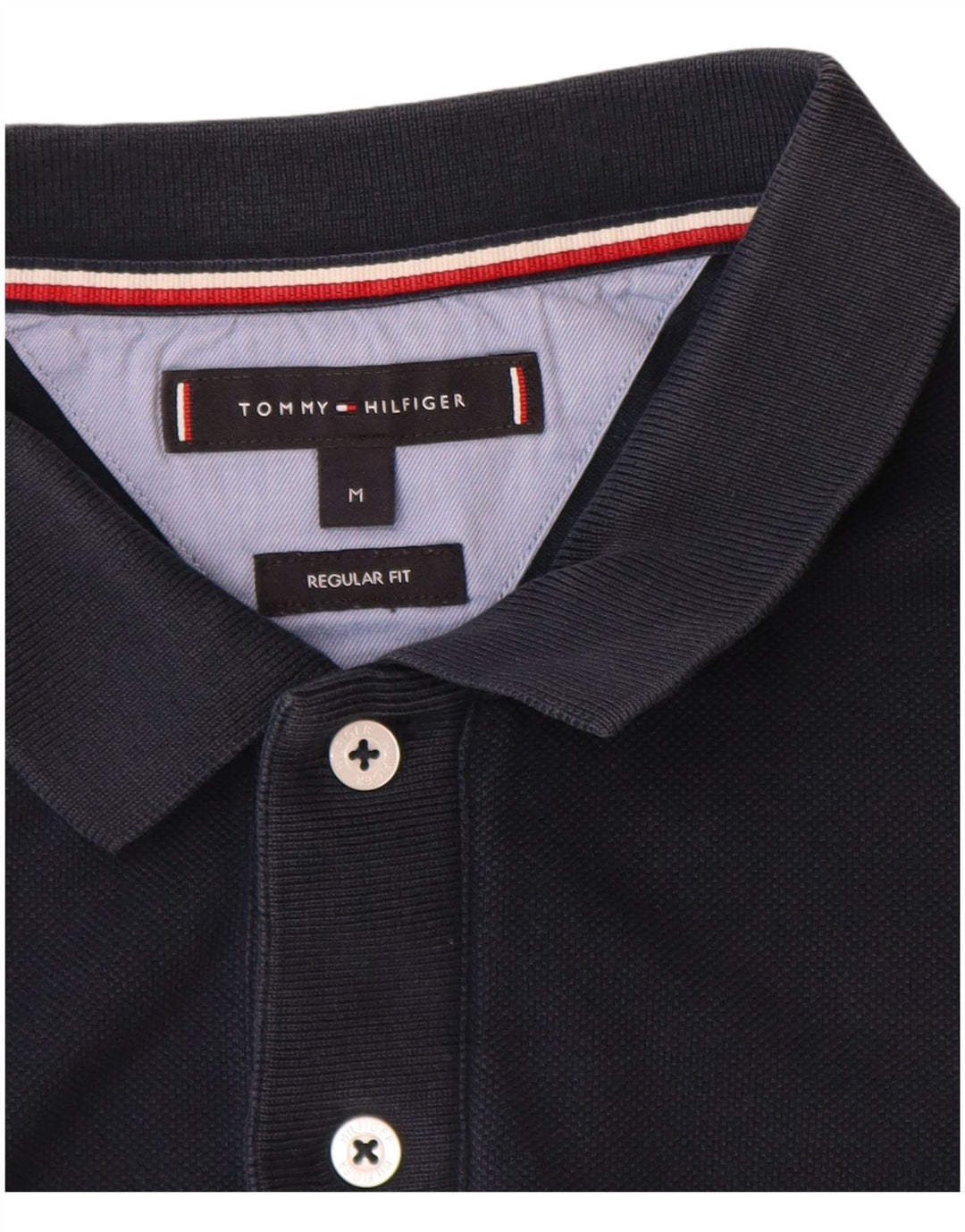 Polo Tommy Hilfiger Hombre Regular Fit Azul Marino Medio