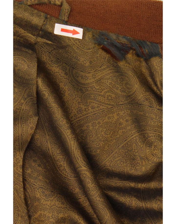 Vintage hombres ante bomber chaqueta IT 54 2XL cuero marrón