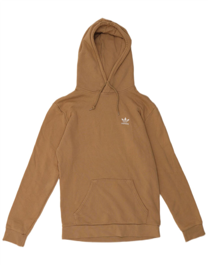 Adidas Hombre Sudadera Con Capucha Jumper Small Marrón Algodón