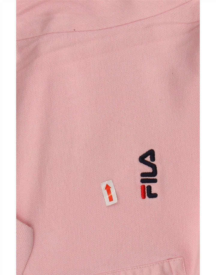 FILA Mens Polo Shirt Medium Pink Cotton