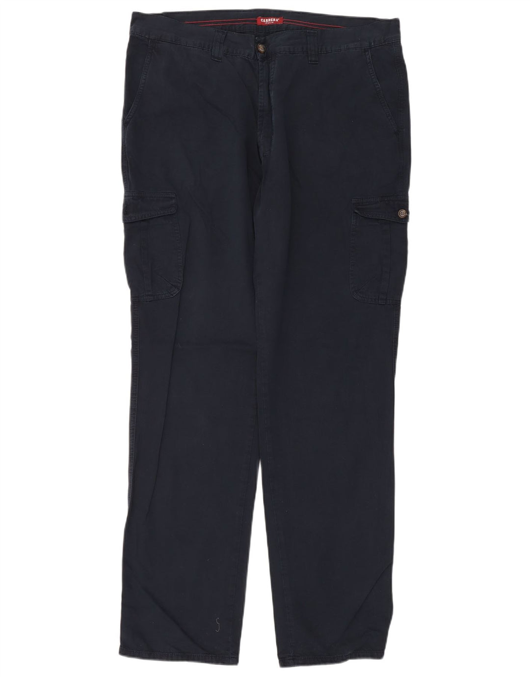 Pantalón Cargo Regular Recto Para Hombre Carrera W38 L34 Algodón Azul Marino