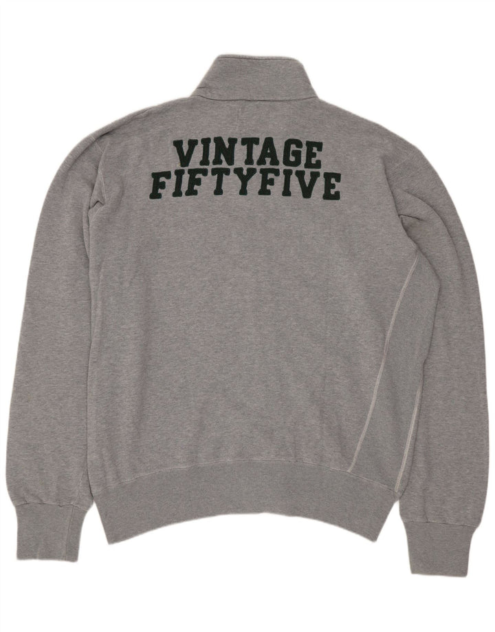 VINTAGE Chaqueta superior de chándal gráfico para hombre XL Algodón gris