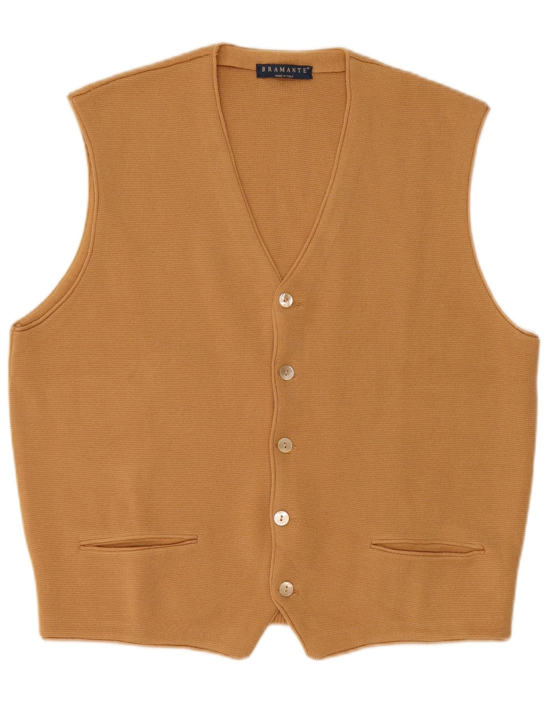 Chaleco Bramante Hombre Lana Beige Medio