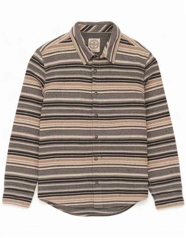 Camisa de franela para hombre Fat Face Algodón a rayas multicolor grande