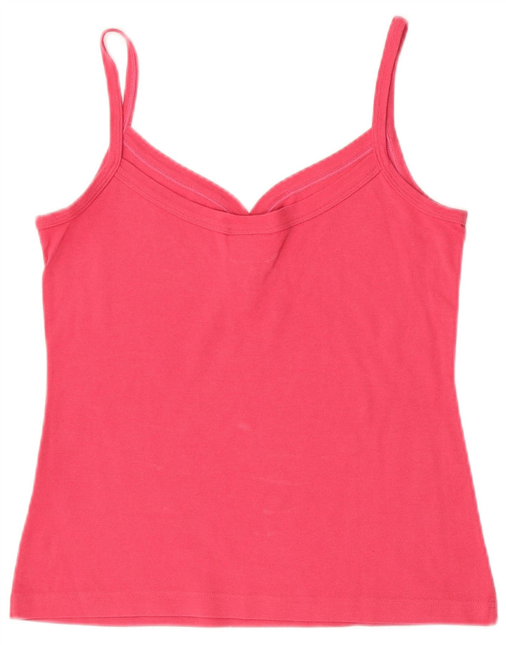 Lacoste Cami Top Mujer Talla 40 Algodón Rosa Medio