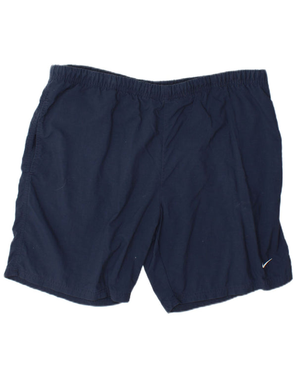 Nike Pantalones cortos deportivos para hombre UK 46/47 XL Azul marino Nylon