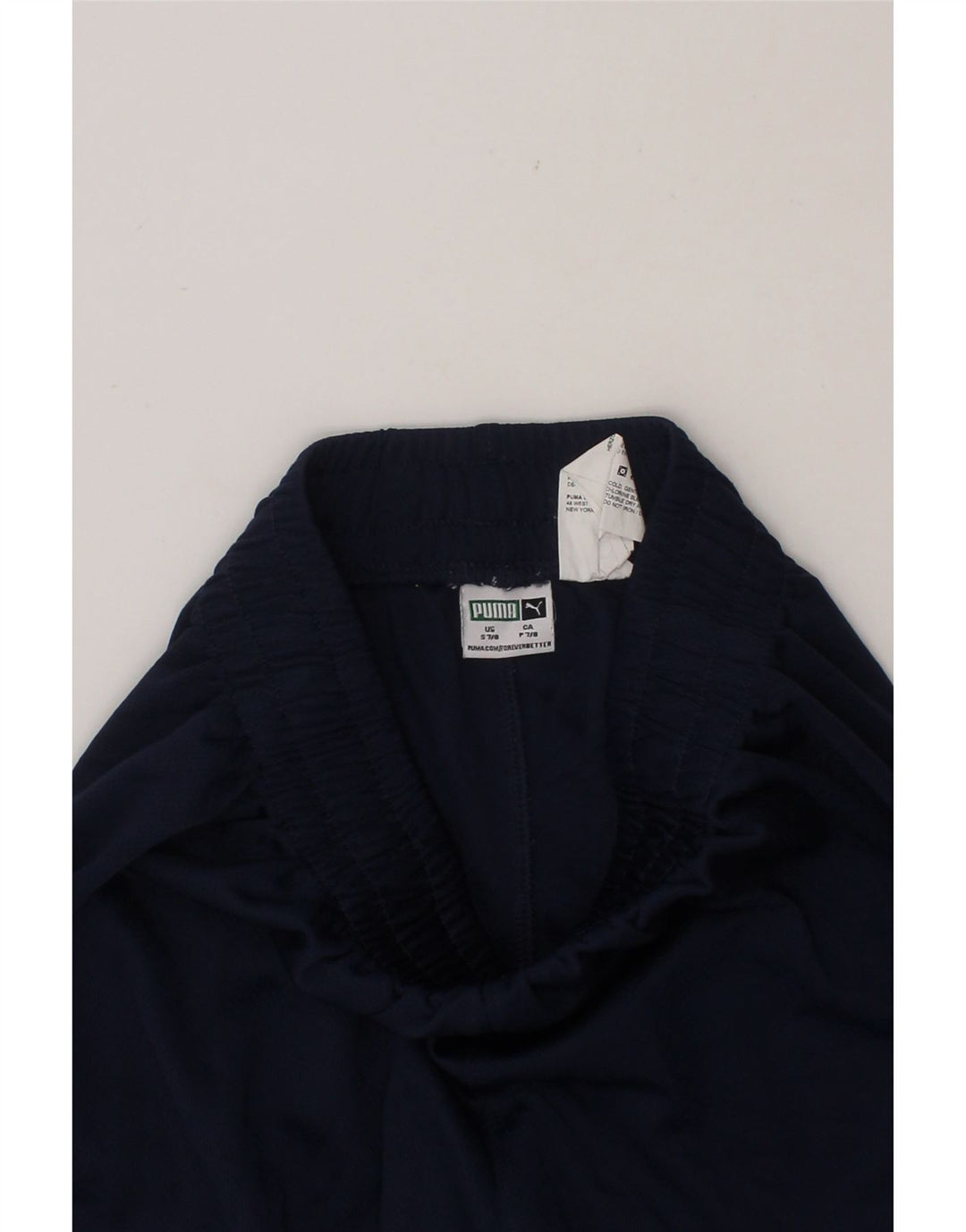 PUMA Boys Sport Shorts 7-8 Years Small Navy Blue Polyester Vintage Puma and Second-Hand Puma from Messina Hembry 