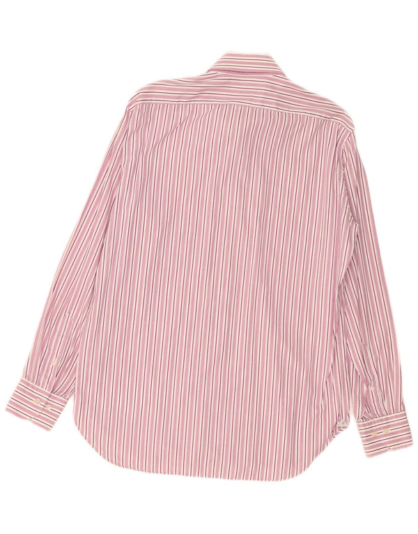 Camisa de hombre Rodrigo Large algodón raya diplomática rosa